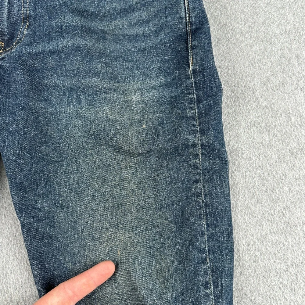 J. Crew Jeans Mens 29x32 Blue 250 Skinny‎ Stretch Denim Every Stitch Considered